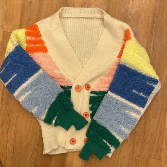 Retro Sweater Cardigan NWOT - Picture 13 of 13